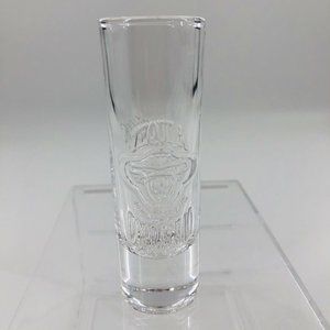 Tequila Corralejo Shot Glass Clear Embossed 2 Oz